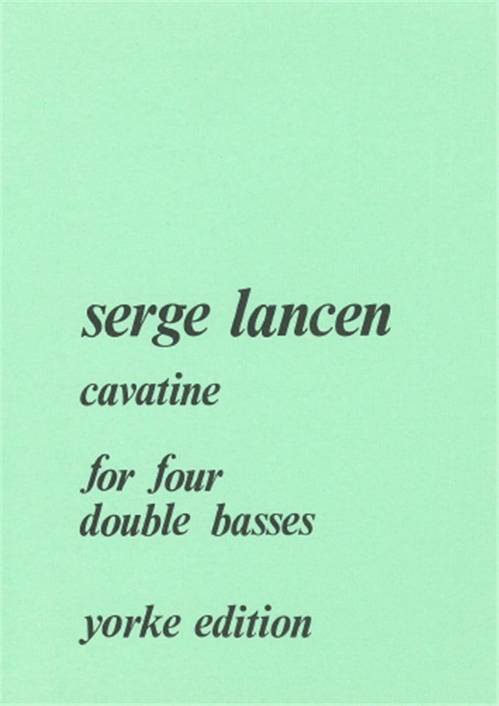 Cavatina For 4 Doublebasses